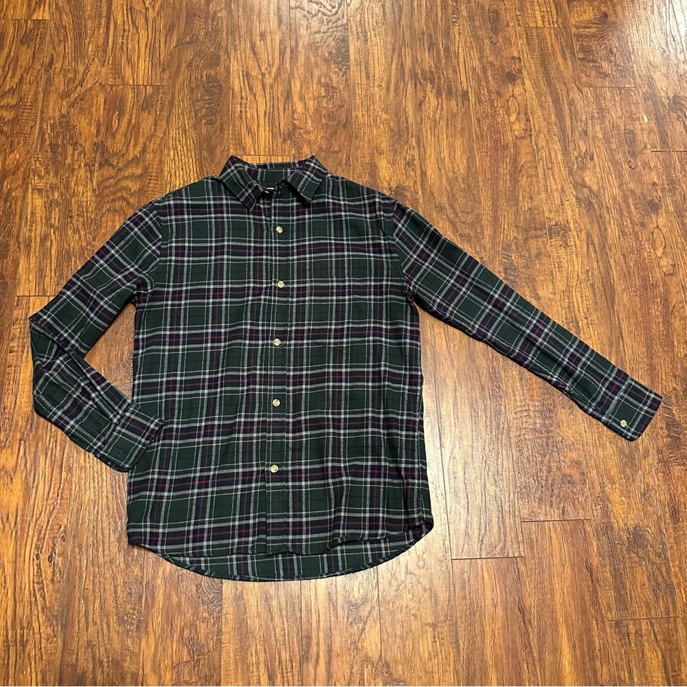 KJP Plaid Flannel Made in USA XS